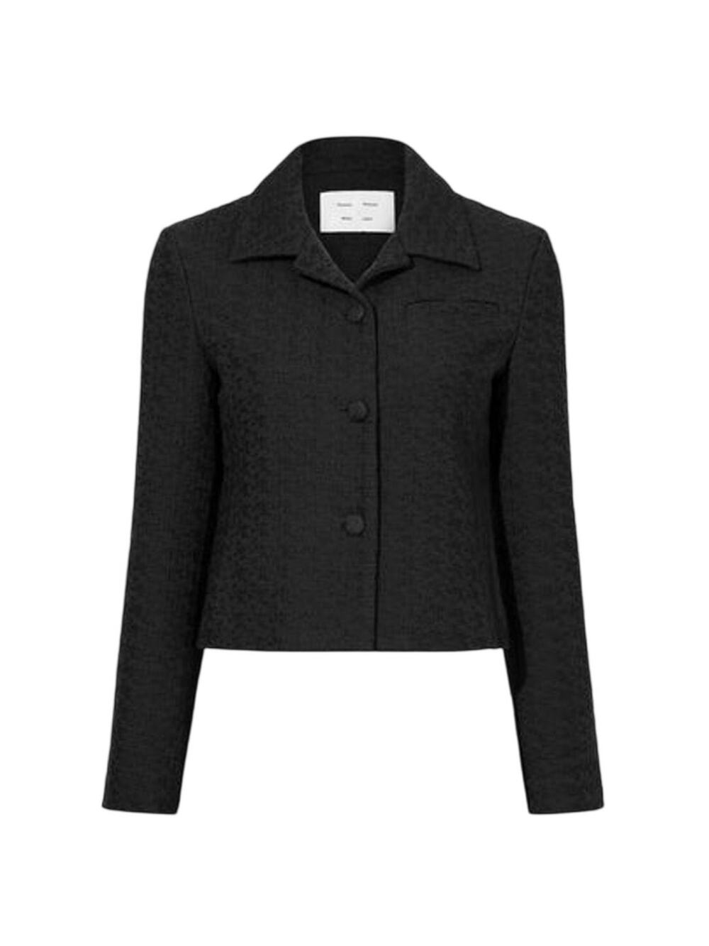 Proenza Schouler Textured Black Quinn Jacket Blazer Size 2